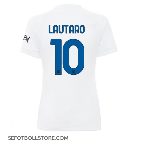 Inter Milan Lautaro Martinez #10 Replika Bortatröja Dam 2023-24 Kortärmad